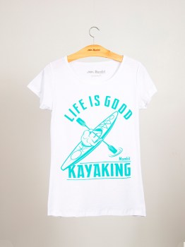 T-shirt malha flamê Life Is Good kayak_002