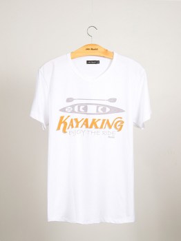 T-shirt malha lisa Kayaking kayak_005